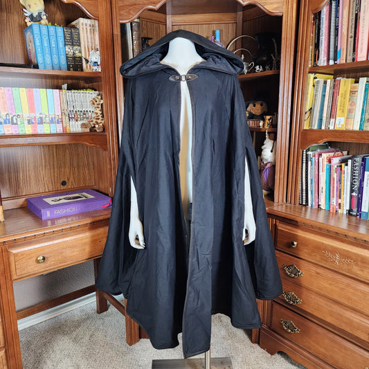 Traveler's Cloak- Black with Black Lining (upgraded)