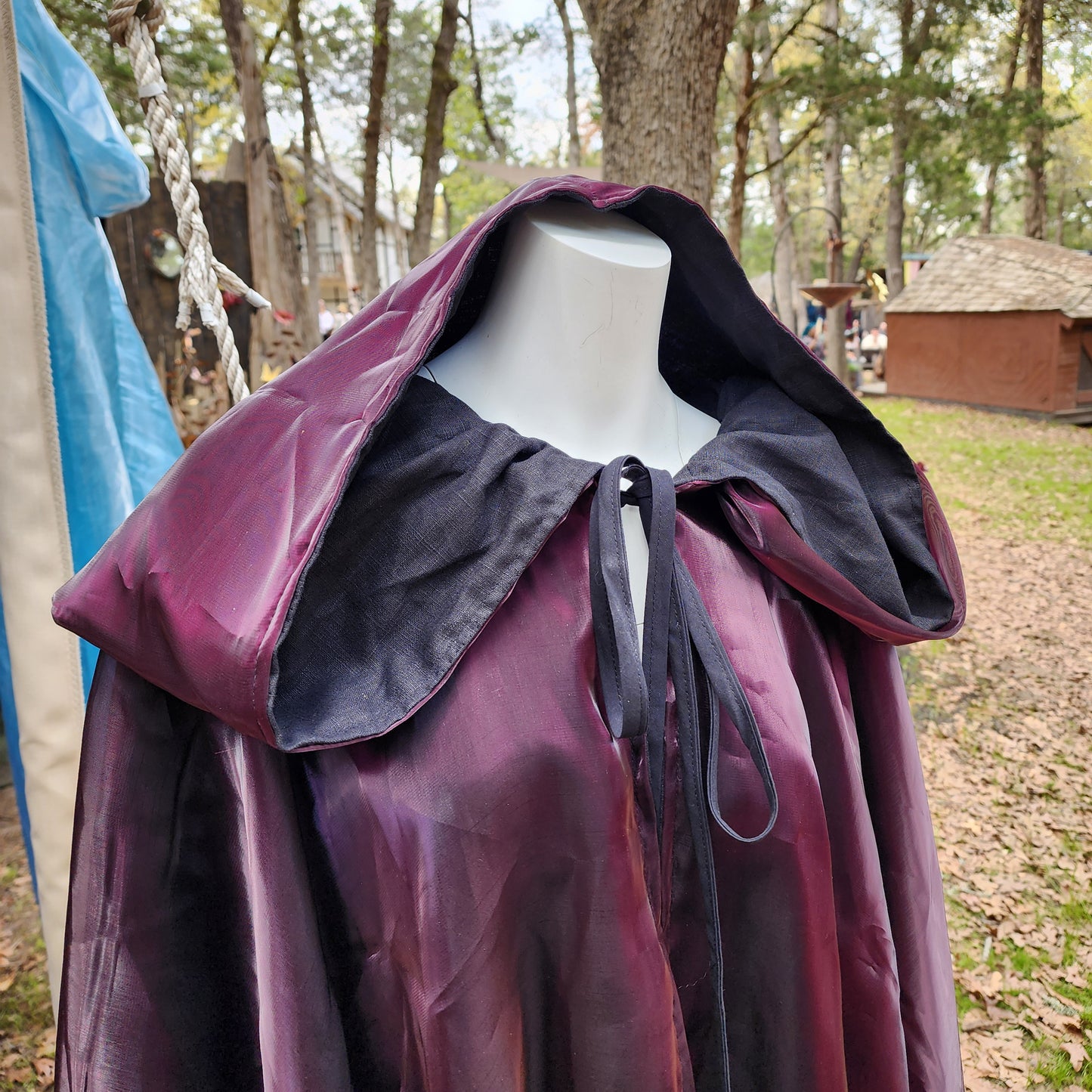 Spellslinger's Cloak- Plum and Black
