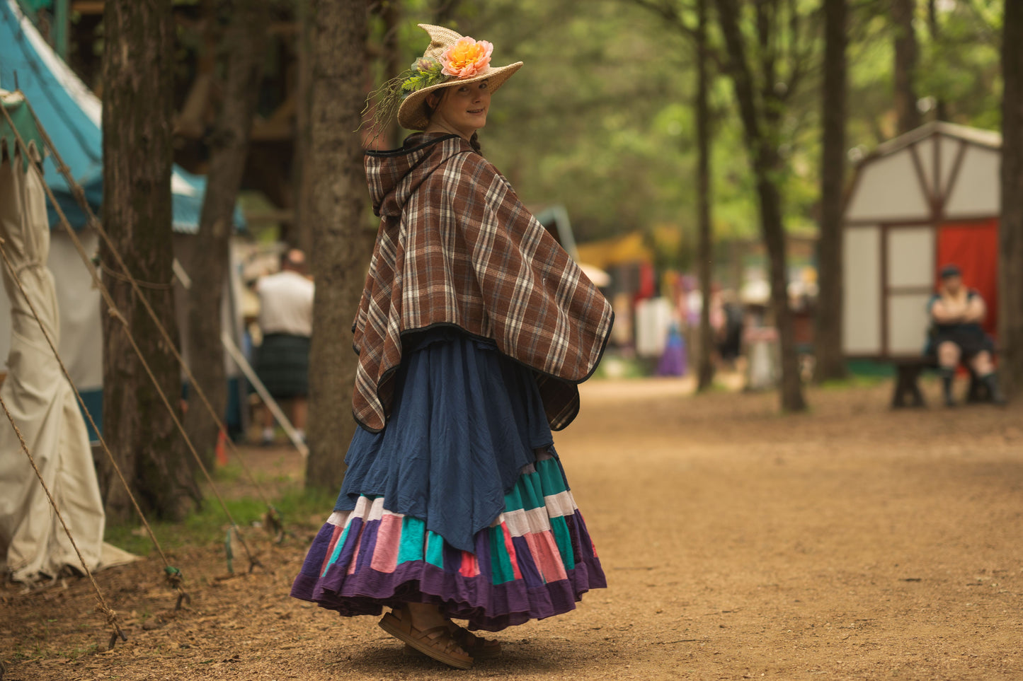 Apprentice Adventurer Cloak- Brown Plaid