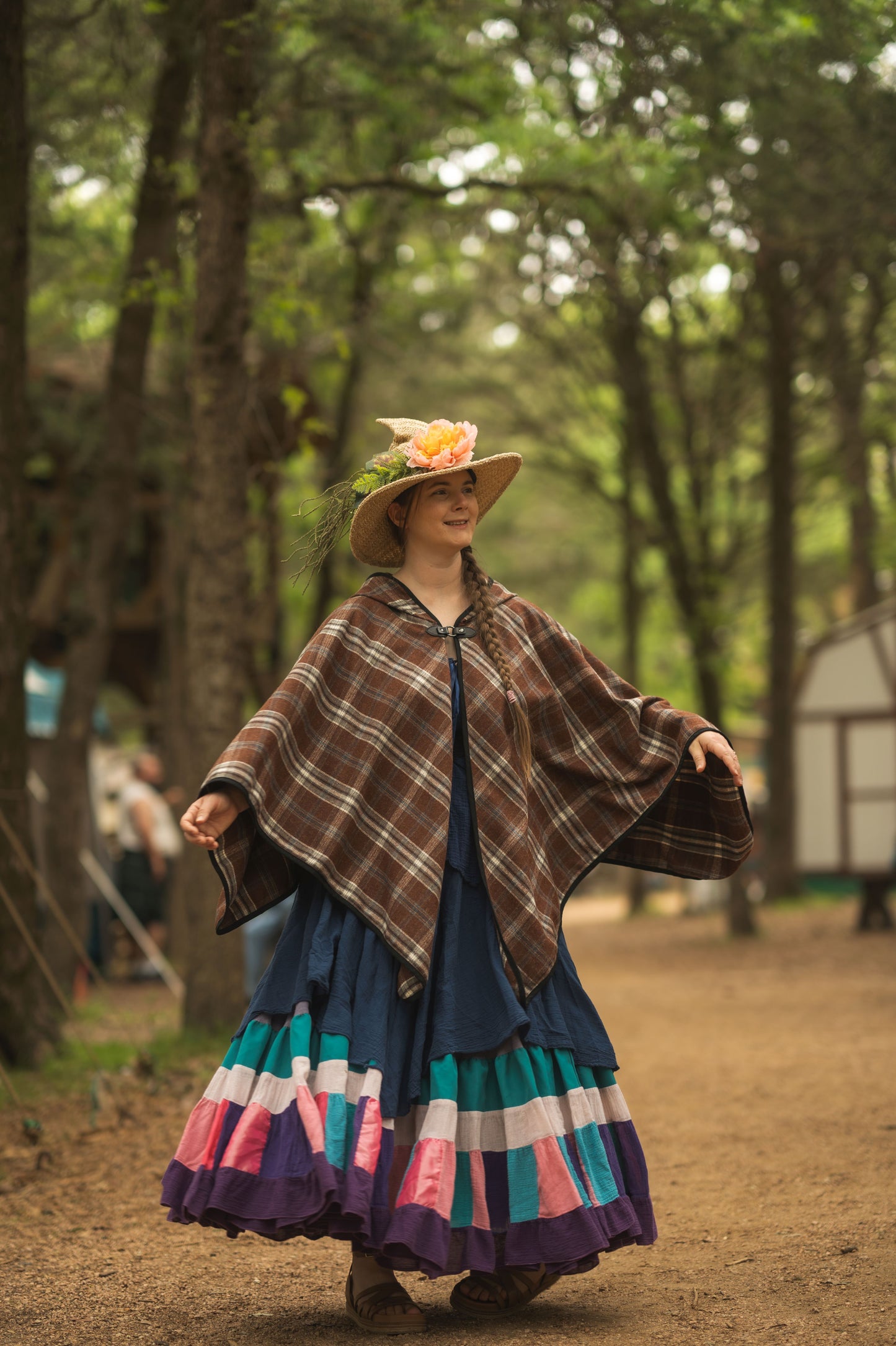 Apprentice Adventurer Cloak- Brown Plaid