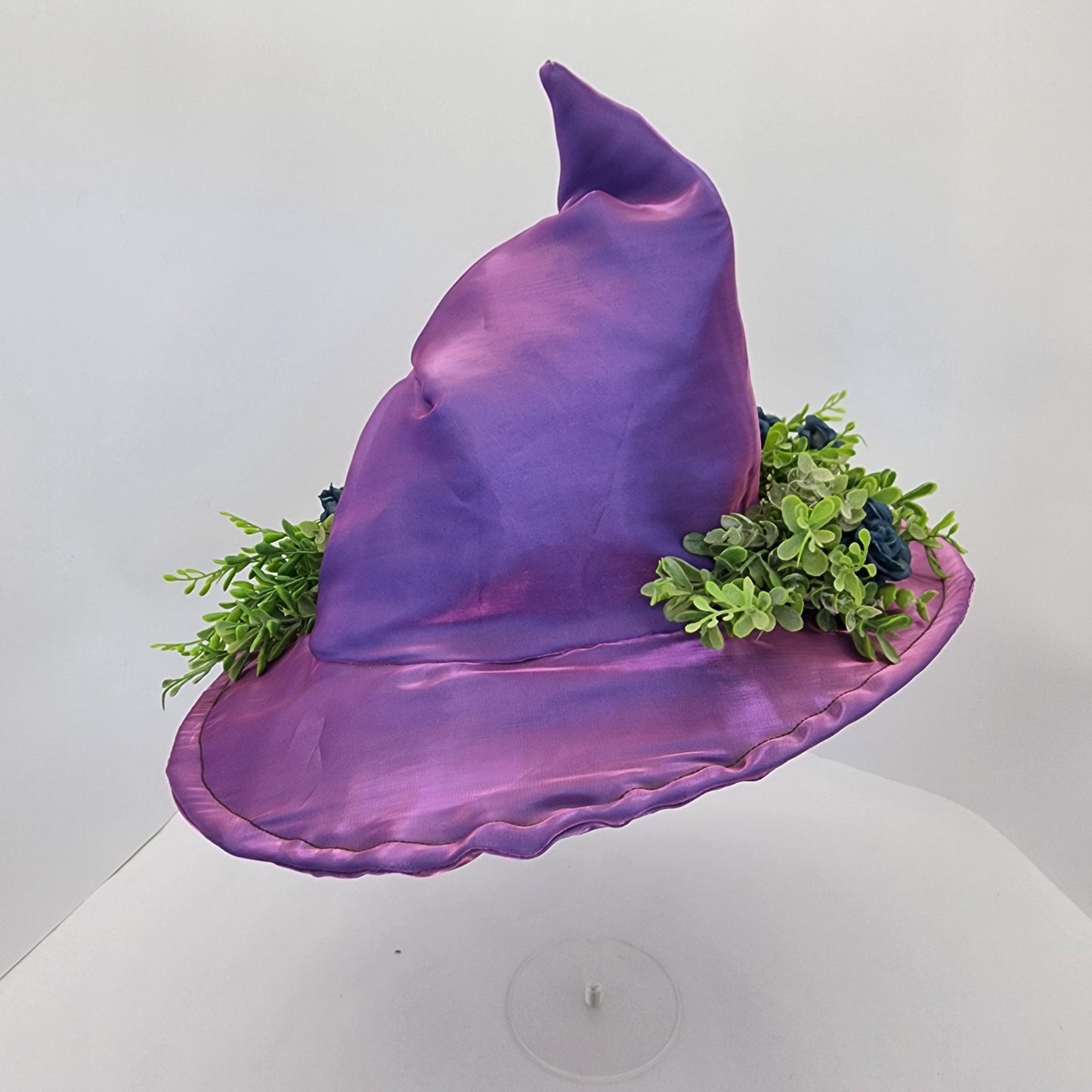 Purple Shimmer Floral Merry Mage Hat