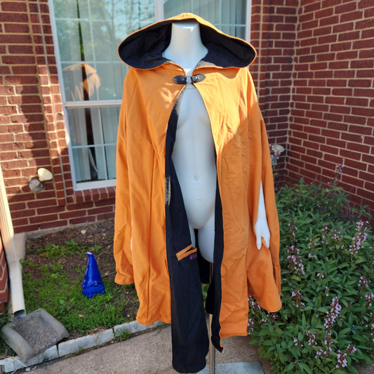 Traveler's Cloak- Orange with Black Lining