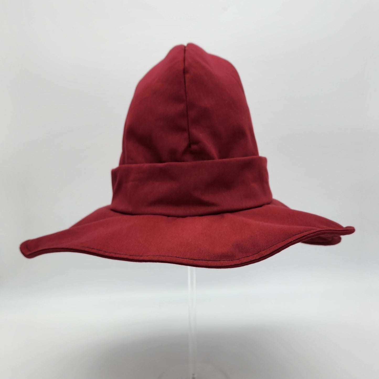 Butterfly Witch Hat- Red with Gold and White Embroidery