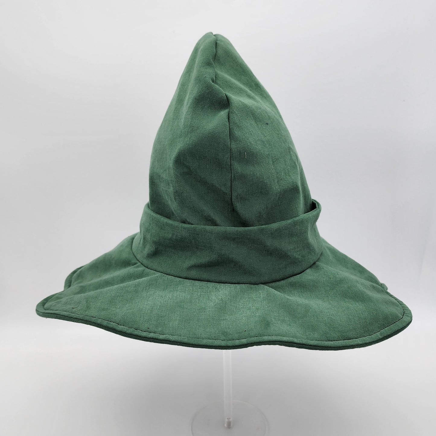 Butterfly Witch Hat- Emerald Green with Green and White Embroidery