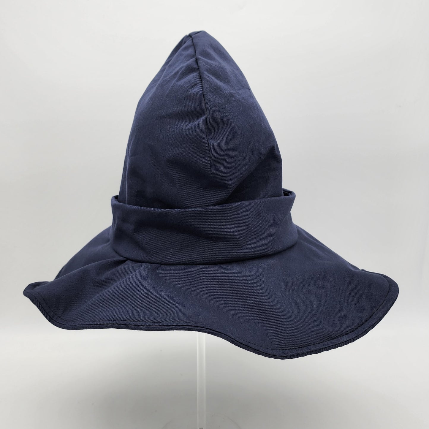 Butterfly Witch Hat- Navy with Navy and White Embroidery