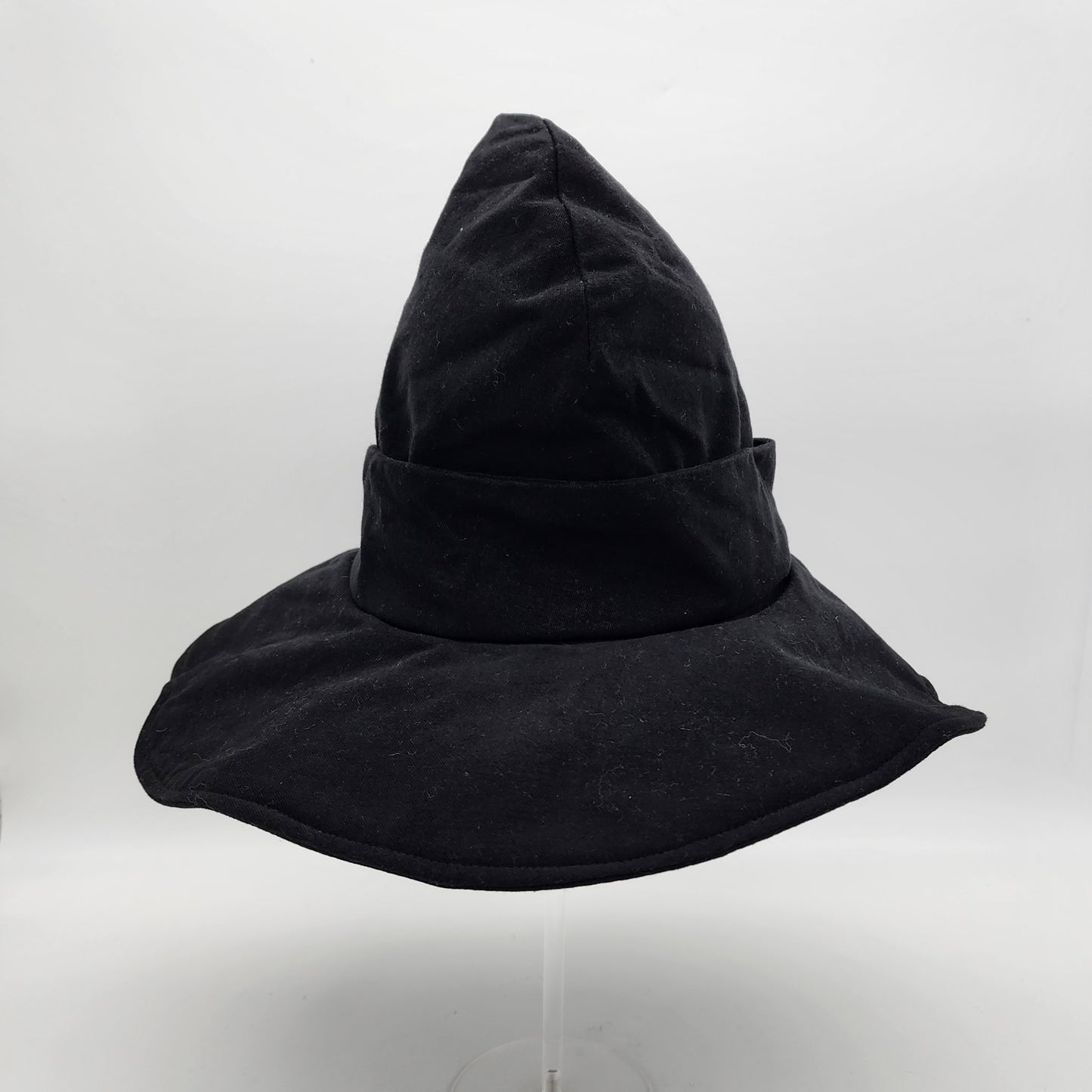 Butterfly Witch Hat- Black with Black and White Embroidery