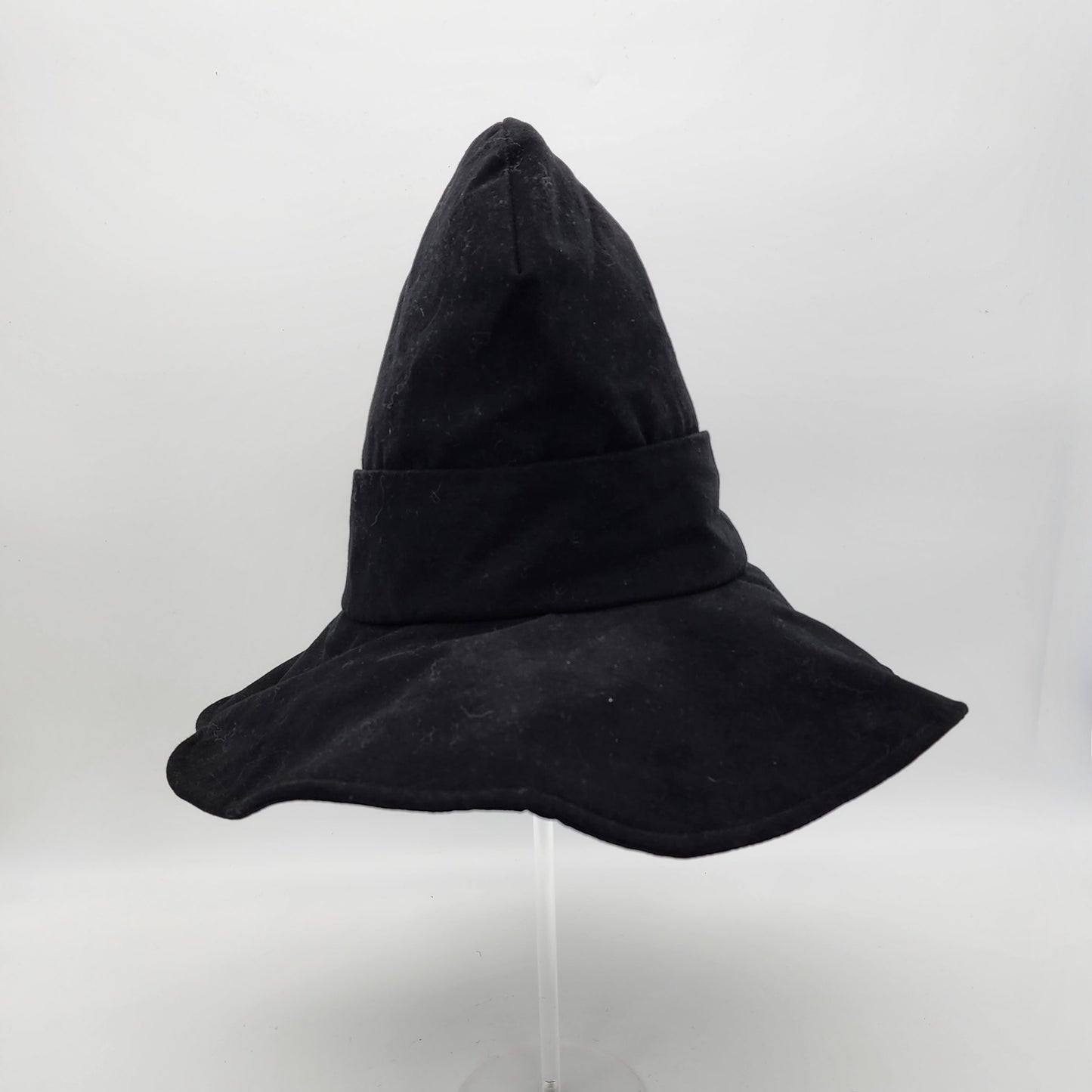 Butterfly Witch Hat- Black with Gold and White Embroidery