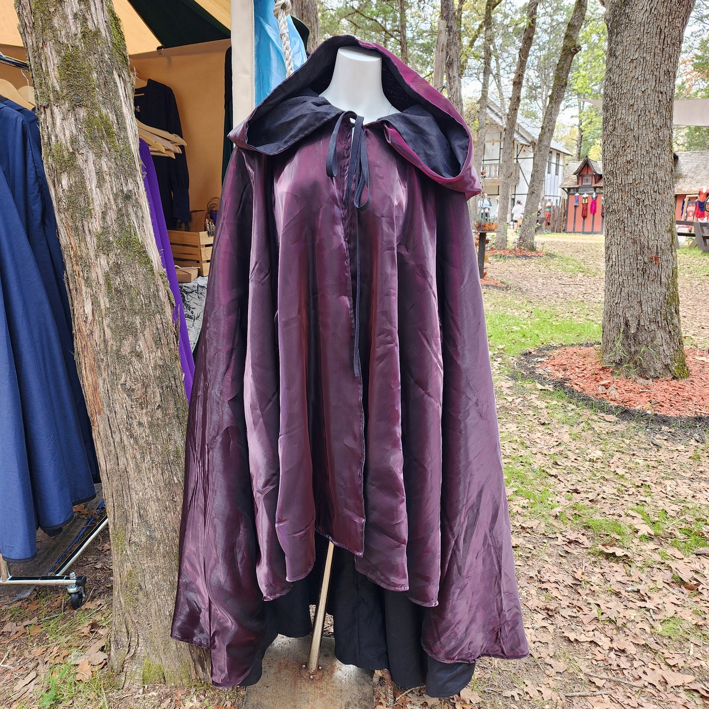 Spellslinger's Cloak- Plum and Black