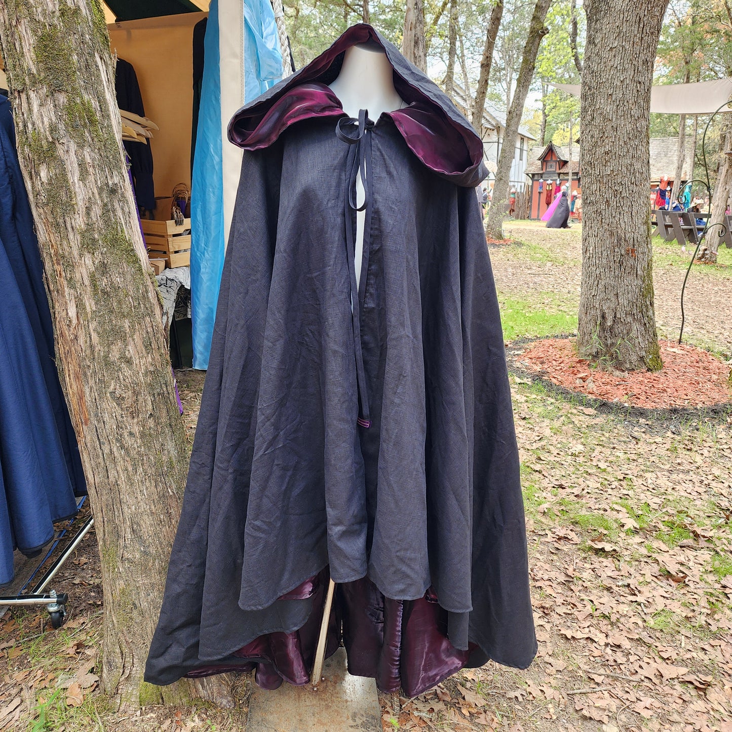 Spellslinger's Cloak- Plum and Black