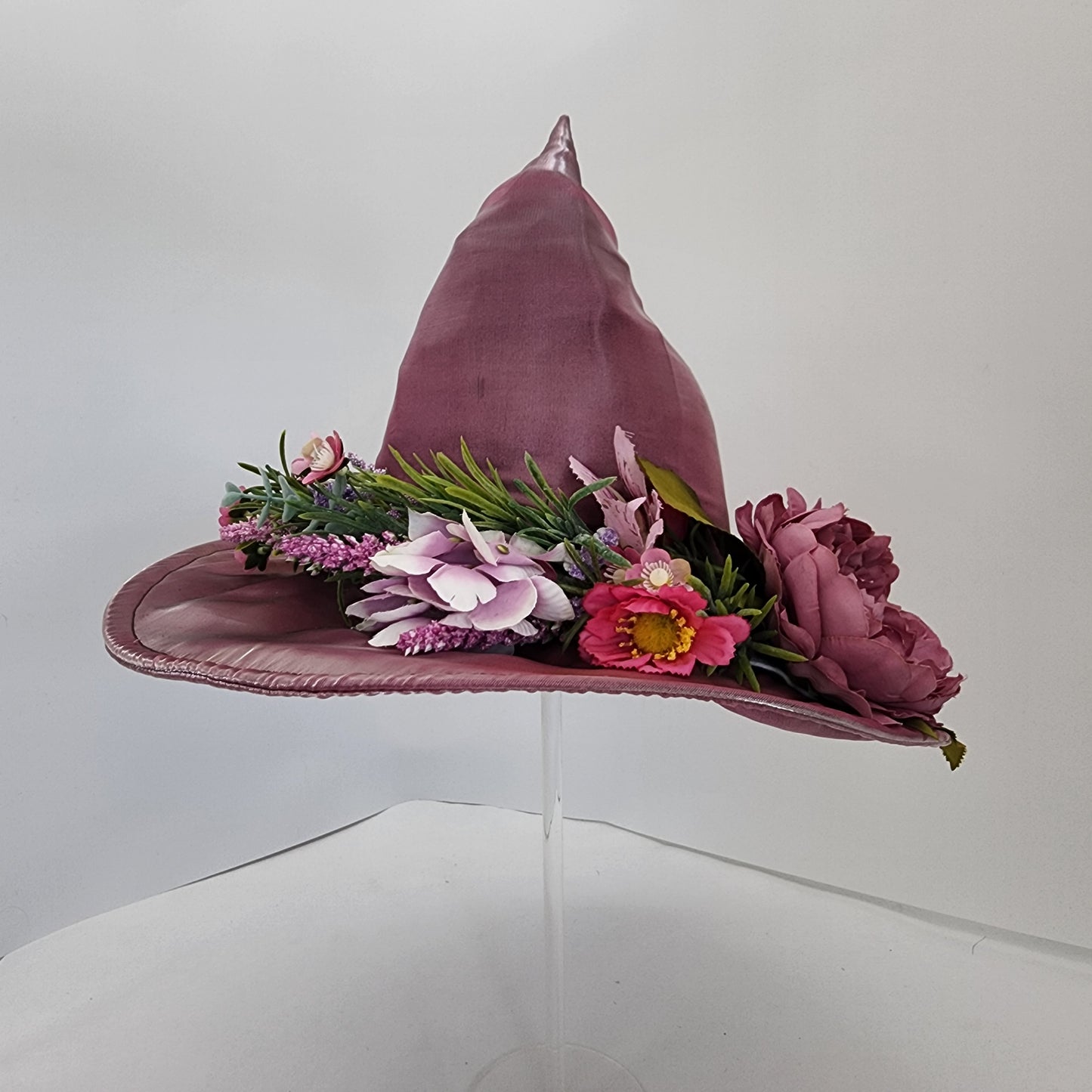 Pink Shimmer Floral Merry Mage Hat