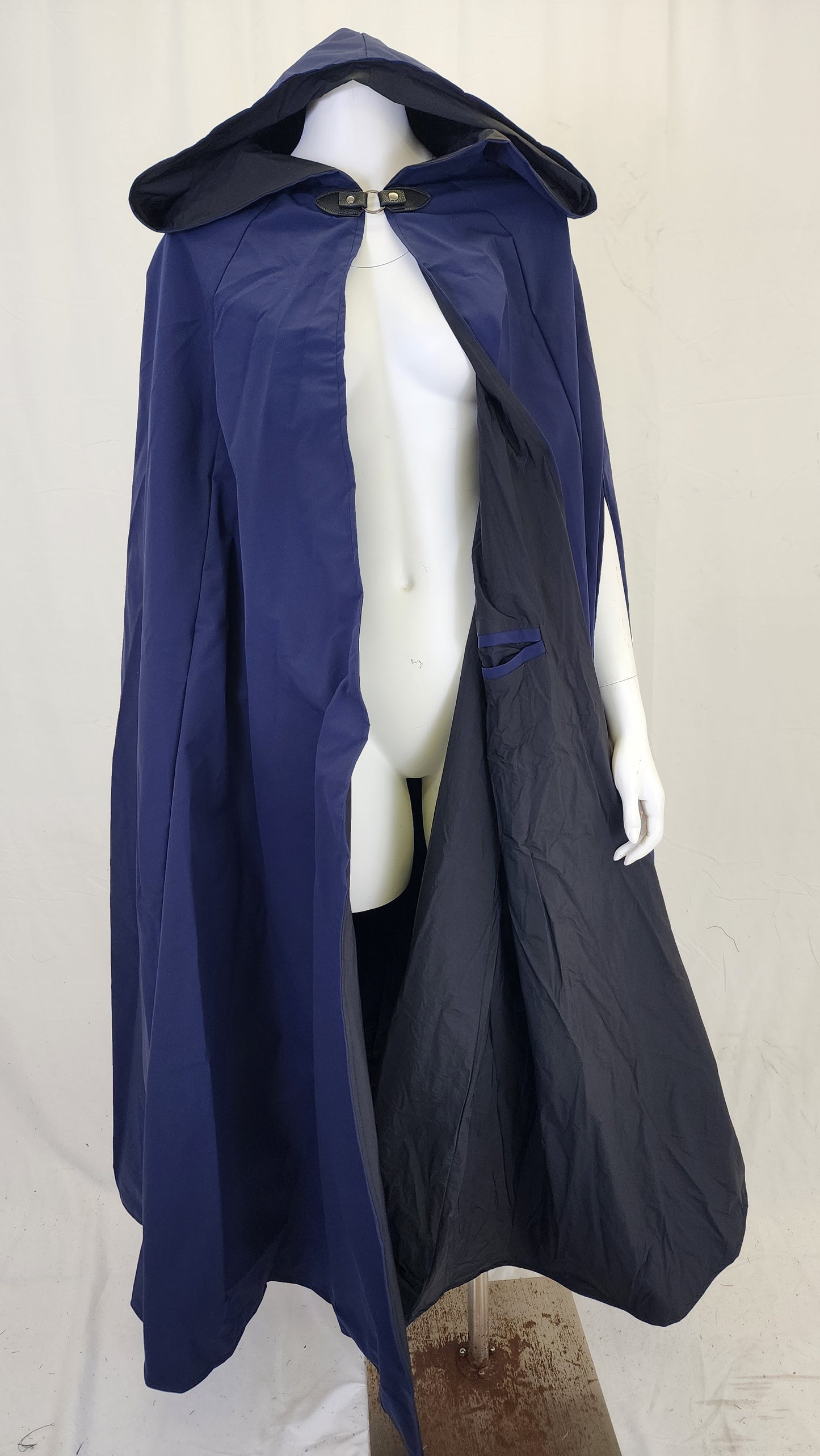 Navy with Black Lining Nightblade Cloak