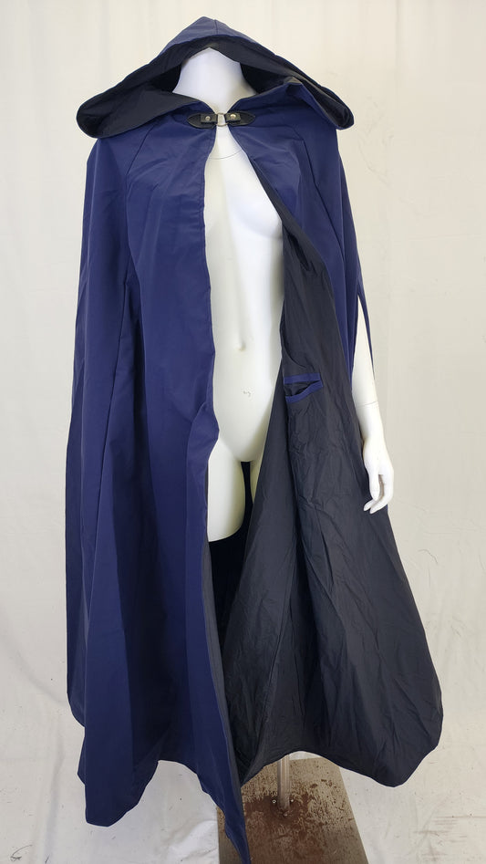 Navy with Black Lining Nightblade Cloak