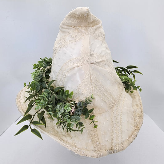 Ivory Lace Floral Merry Mage Hat