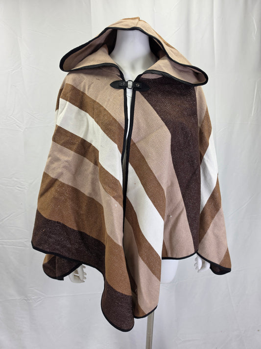Brown Stripes Apprentice Adventurer Cloak