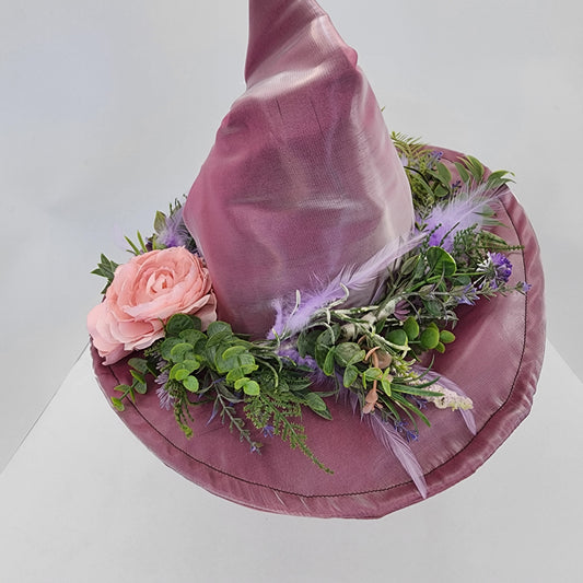 Pink Shimmer Floral Merry Mage Hat