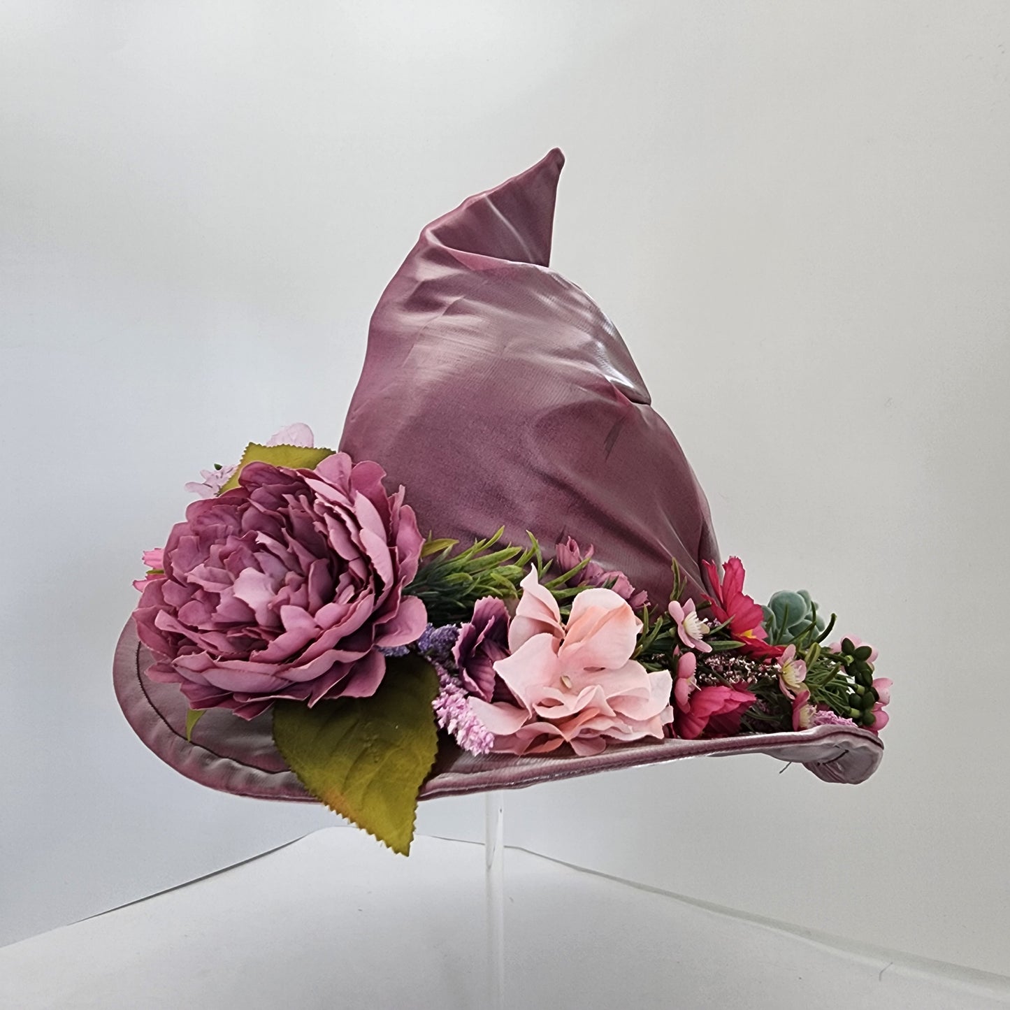 Pink Shimmer Floral Merry Mage Hat