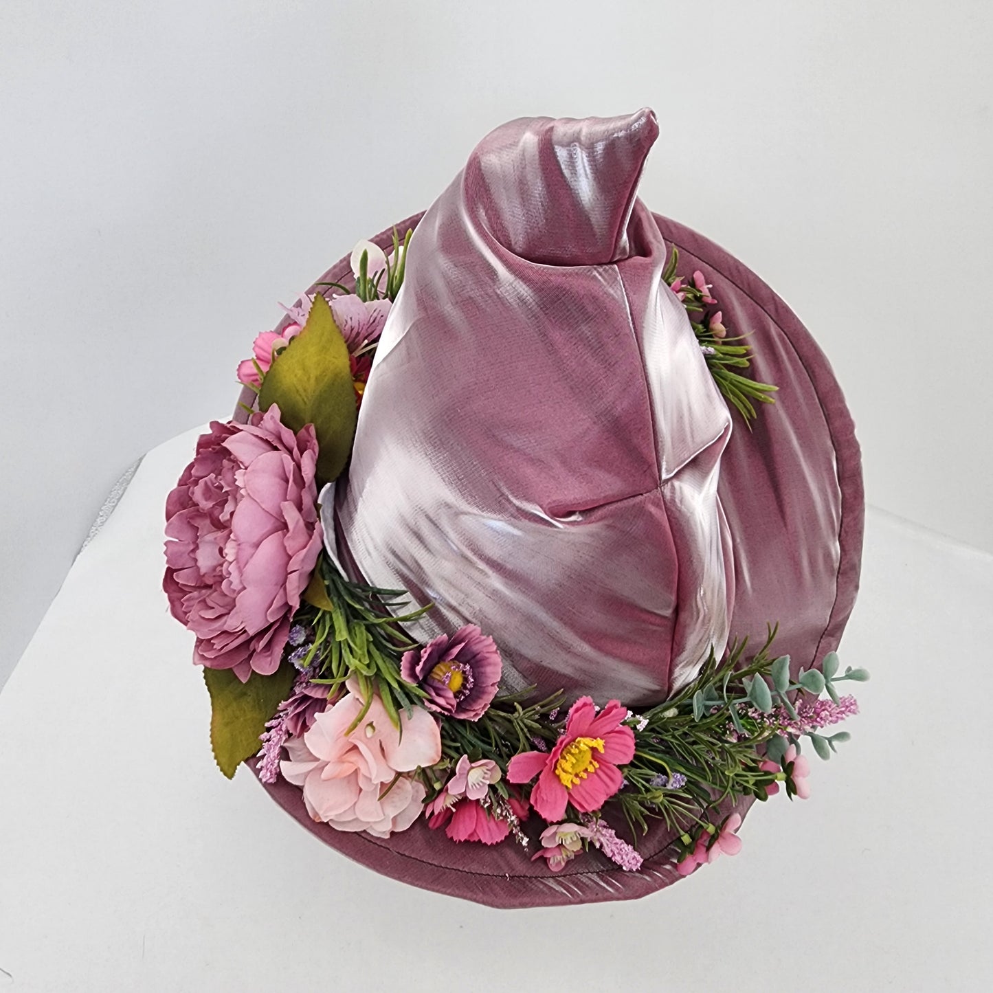 Pink Shimmer Floral Merry Mage Hat