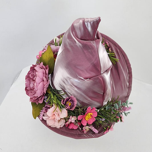 Pink Shimmer Floral Merry Mage Hat